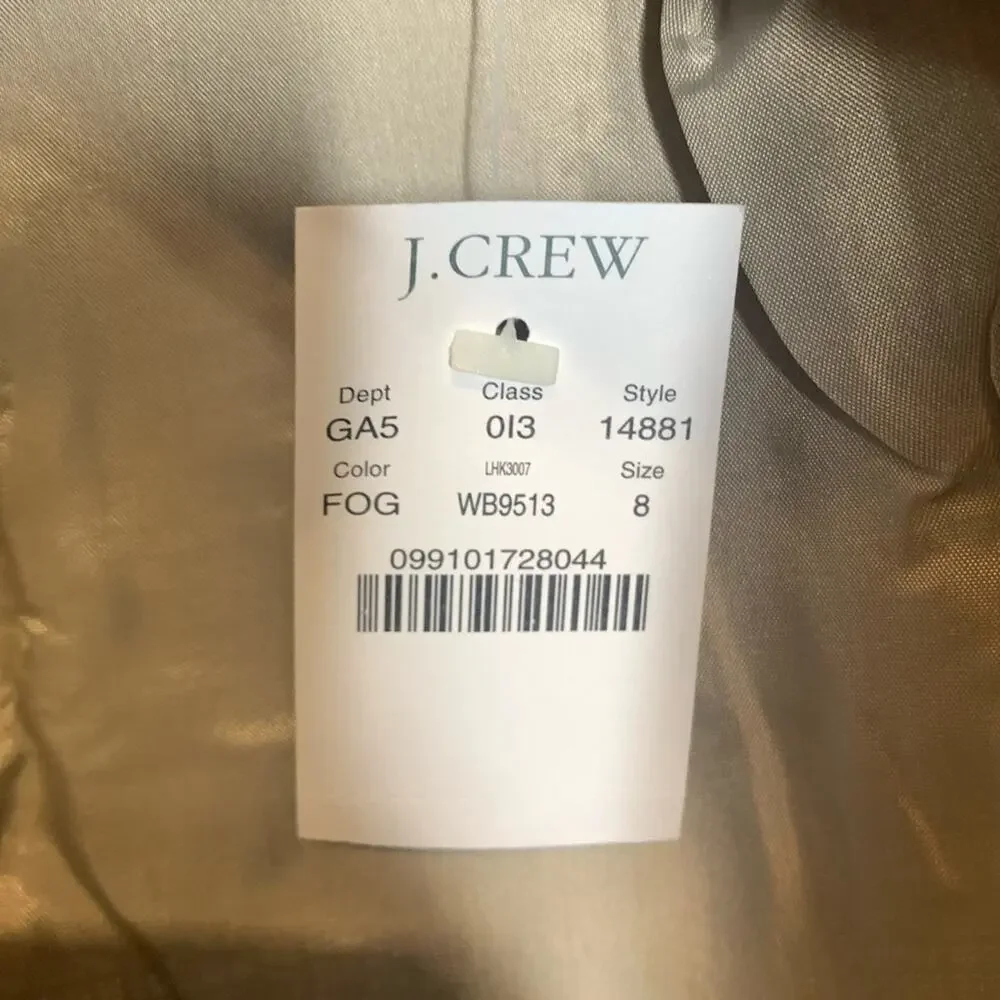 J. CREW COLLECTION Y2K 90s Women's Metallic Gold Mini Skirt NWT 8 Festival Retro - Picture 3 of 8